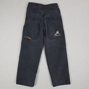 Vintage JYNX Jeans Youth Boys 7-8 Black 20x24 Wide Leg Baggy Skater Y2K 90's USA